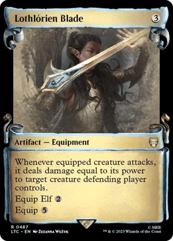 MTG - Lothlorien Blade - Silver Foil - Lord of the Rings - Magic the Gathering - Image 1