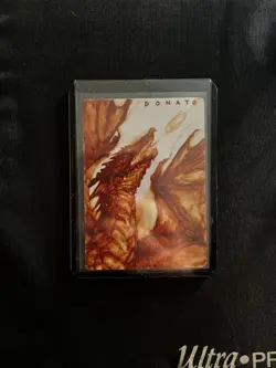 MTG Magic ARTIST PROOF Shivan Dragon original art Donato Giancola - Image 1