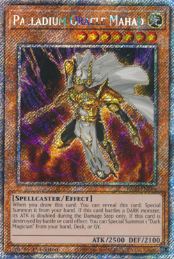 Yugioh! 1x Palladium Oracle Mahad RA03-EN266 Platinum Secret Rare 1st Ed NM - Image 1