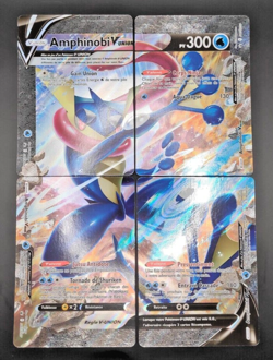 Lot de 4 Cartes Pokemon SWSH 155 156 157 158 Amphinobi V Union PROMO - Image 1