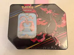 Pokemon TCG Crown Zenith Galarian Moltres Factory Sealed 5-Pack Tin - Image 1