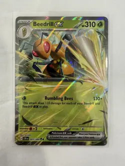 Beedrill ex 003/086 Double Rare ME04: Chaos Rising Pokemon Near Mint - Image 1