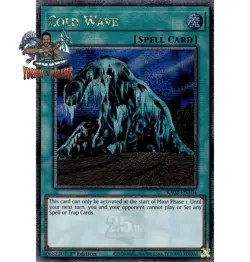 Yugioh! 1x Cold Wave RA03-EN104 Quarter Century Secret Rare 1st Ed NM - Image 1