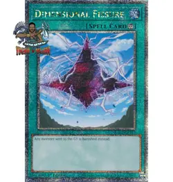 Yugioh 1x Dimensional Fissure RA03-EN163 Quarter Century Secret Rare 1st Ed NM - Image 1