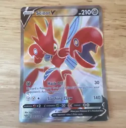 Pokemon TCG Scizor V 183/189 Darkness Ablaze Full Art Holo - Image 1