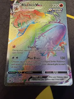 Pokemon Blaziken VMAX Rainbow Secret Rare 200/198 Chilling Reign NM/M - Image 5