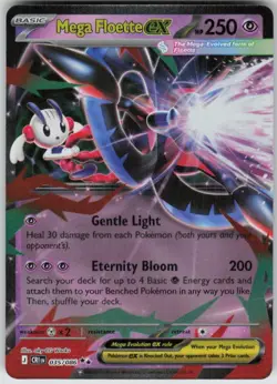 Pokemon Mega Floette ex Holo NM/LP ME04: Chaos Rising PKMN 035/086 - Image 1