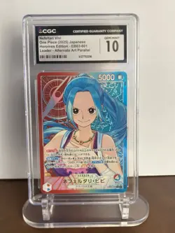 2025 ONE PIECE JAPANESE #EB03-001 NEFELTARI VIVI CGC 10 GEM MINT - Image 1