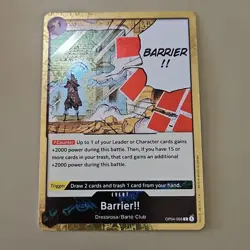 One Piece The Best PRB-01 Barrier OP04-095 Jolly Roger Holo Foil English TCG - Image 1