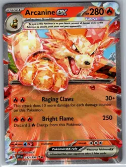 Arcanine ex 032/198 SV01: Scarlet & Violet Base Set - Pokemon Card - NM - Image 1