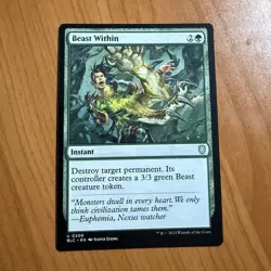 Beast Within - N/M - Bloomburrow BLC Magic The Gathering MTG - Image 1