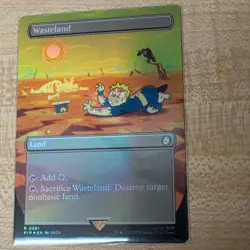 MTG Universes Beyond Fallout Wasteland 361 Borderless Foil Rare - Image 1