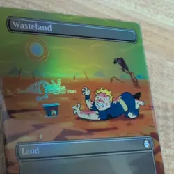 MTG Universes Beyond Fallout Wasteland 361 Borderless Foil Rare - Image 3