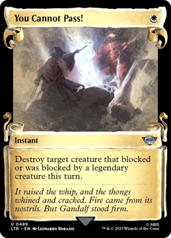 MTG - You Cannot Pass! - Silver Foil - Lord of the Rings - Magic the Gathering - Image 1