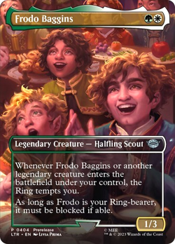 MTG - Frodo Baggins - Borderless - Lord of the Rings - Magic the Gathering - Image 1