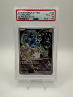 2025 POKEMON SVP EN-SV BLACK STAR PROMO #209 THUNDURUS PSA 10 - Image 1