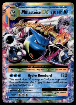 2016 XY - Evolutions M Blastoise EX Ultra Rare #22/108 - Image 1