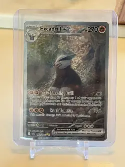 Pokemon Excadrill ex 168/086 Sv: Black Bolt Rare Holo 270 HP Piercing Drill - Image 1