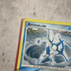 Pokemon Arceus LV.100 AR4 Holo Rare Fastwave HP 90 Arceus Set 2009 - Image 2
