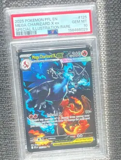 Pokemon Mega Charizard X ex 125/094 SIR Holo PSA 10 English PFL Me02 - Image 1