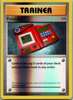 Pokedex 82/108 Uncommon Evolutions Pokemon Reverse Holo Near Mint - Image 1