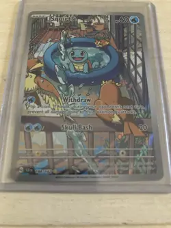 Squirtle Illustration Rare Holo Pokemon Stellar Crown 148/142 - Image 2
