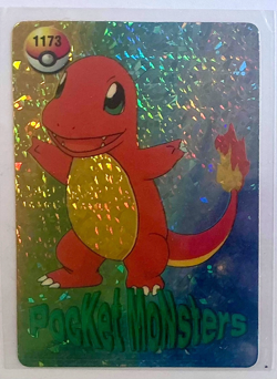 CHARMANDER Pocket Monsters Pokemon Japanese Anime Vending Foil Prism Sticker NM - Image 1