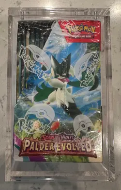 NEW & SEALED Pokemon Paldea Evolved Booster Box (with Acrylic Protector) - Image 5