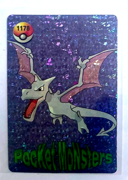 AERODACTYL Pocket Monsters Pokemon Japanese Anime Vending Foil Prism Sticker NM - Image 1