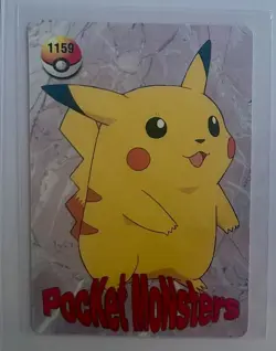 AERODACTYL Pocket Monsters Pokemon Japanese Anime Vending Foil Prism Sticker NM - Image 2