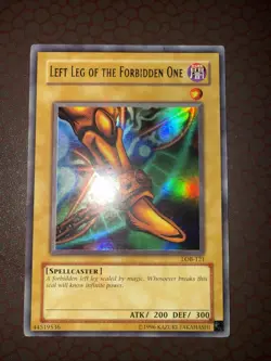 Yu-Gi-Oh! Left Leg Of The Forbidden One - LOB-121- Ultra Rare-Unlimited Damaged! - Image 1