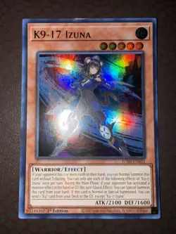 Yu-Gi-Oh! K9-17 Izuna - JUSH-EN031- Ultra Rare - 1st Edition LP! - Image 2