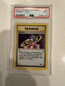 Pokemon TCG Sabrina Trainer Gym Challenge Holo Card 20/132 Rare - Image 1
