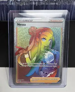 Nessa 196/185 Vivid Voltage NM Full Art Secret Rainbow Rare Pokemon Card MINT - Image 1