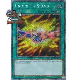 Yugioh! 1x United We Stand RA03-EN112 Platinum Secret Rare 1st Ed NM - Image 1