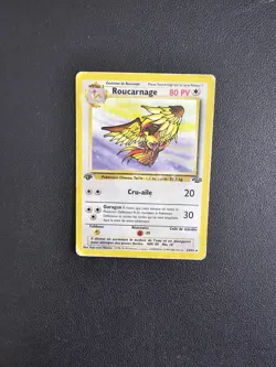 Carte Pokemon Roucarnage 24/64 Rare Edition 1 Jungle Wizards FR - Image 1