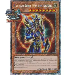 Yugioh! 1x Black Luster Soldier - Envoy of the Beginning RA03-EN132 PlScR NM - Image 1