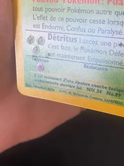 CARTE POKEMON GROTADMORV 13/62 EDITION 1 FR HOLO WIZARDS FOSSILE - EXC - Image 3