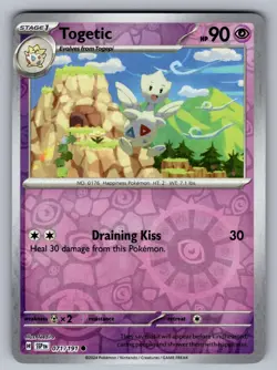 TOGETIC 071/191 COMMON SURGING SPARKS POKEMON REVERSE HOLO NM - Image 1