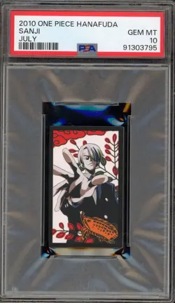 ONE PIECE 2010 SANJI JULY ONE PIECE HANAFUDA GEM MINT PSA 10 - Image 1
