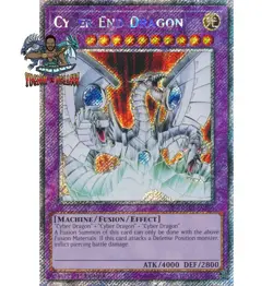 Yugioh! 1x Cyber End Dragon RA03-EN156 Platinum Secret Rare 1st Ed NM - Image 1