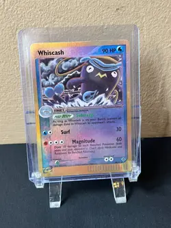 2003 Whiscash 48/97 Reverse Holo Pokemon Card - Dragon Set - Image 1