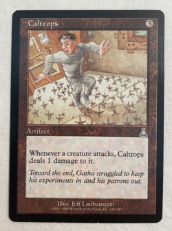 1x Caltrops Urza's Destiny MTG Magic the Gathering LP - Image 1