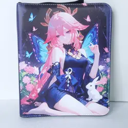 Yae Miko Fairy Card Binder 3-Ring Anime Waifu Double Sided Redemption Folder - Image 2