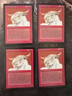 *** BETA Hurloon Minotaur x4 *** NM Clean! - NO DUTY - Vintage Magic MtG - Image 1