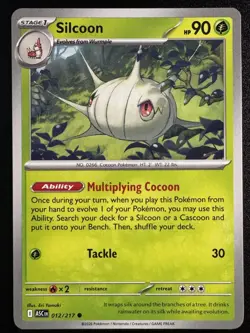 Silcoon 012/217 - Ascended Heroes - Common NM - Image 1