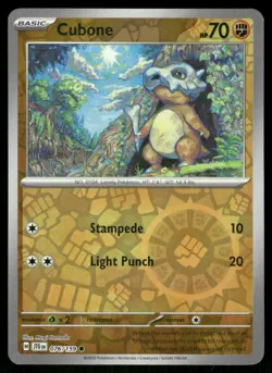 Cubone 076/159 - Journey Together - Reverse Holo Common NM - Image 1