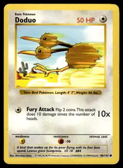 Doduo 48/102 - Base Set Shadowless - Unlimited Common LP - Image 1