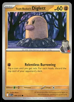 Team Rocket's Diglett 100/217 - Ascended Heroes - Common NM - Image 1