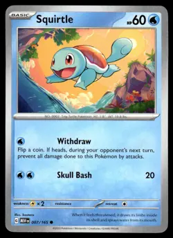 Squirtle 007/165 - 151 - Common NM - Image 1
